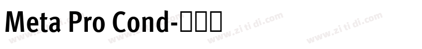 Meta Pro Cond字体转换 Meta Pro Cond字体转换